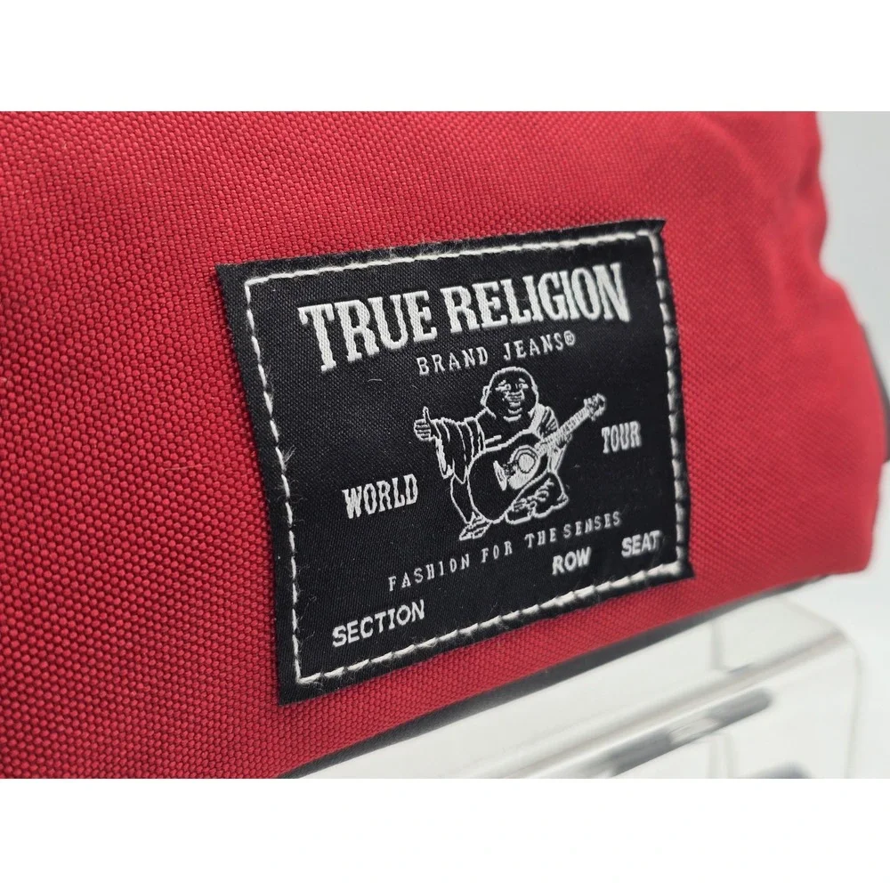 NWT True Religion Polyester Pouch - Color‎ Red - 8.75